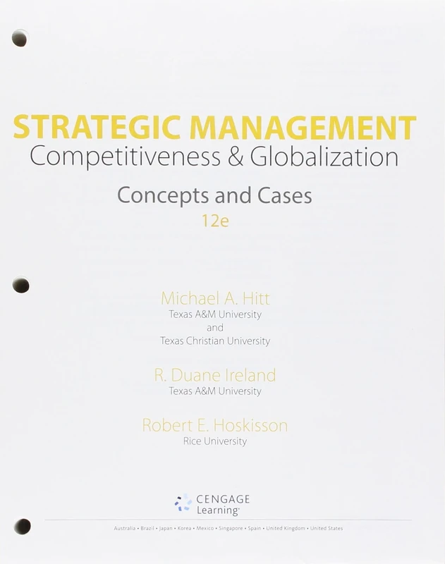 Strategic Management: Concepts and Cases: Competitiveness and Globalization