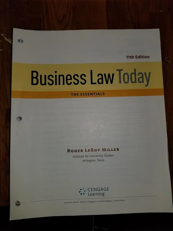 Cengage Advantage Books: Business Law Today, The Essentials: Text and Summarized Cases