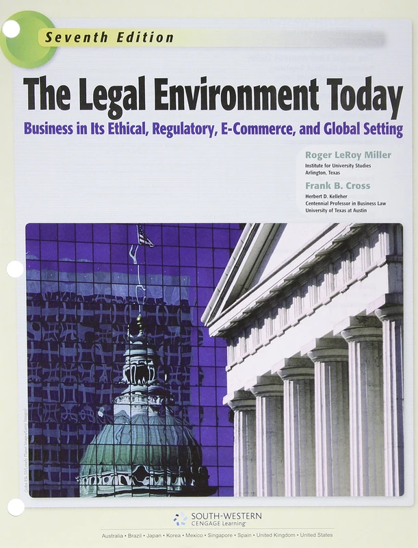The Legal Environment Today (Miller Business Law Today Family)
