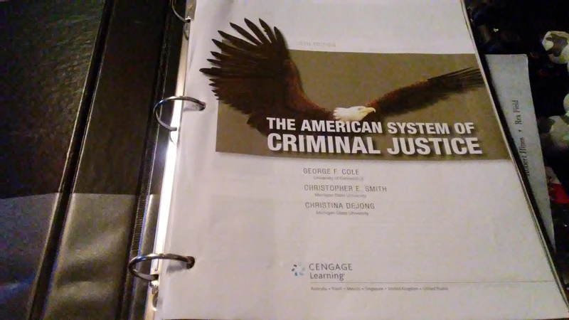 The American System of Criminal Justice