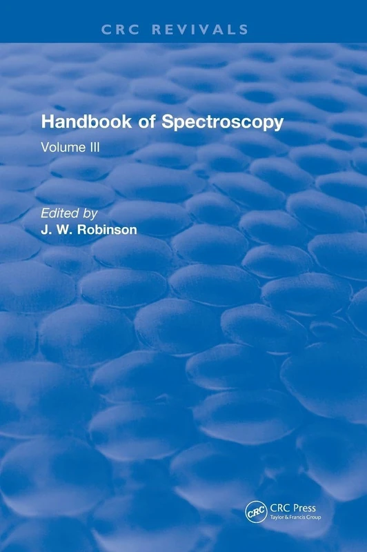 CRC Press Handbook of Spectroscopy: Volume III - Chemistry Reference