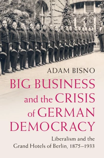 Big Business and the Crisis of German Democracy: Liberalism and the Grand Hotels of Berlin, 1875–1933 (Publications of the German Historical Institute)