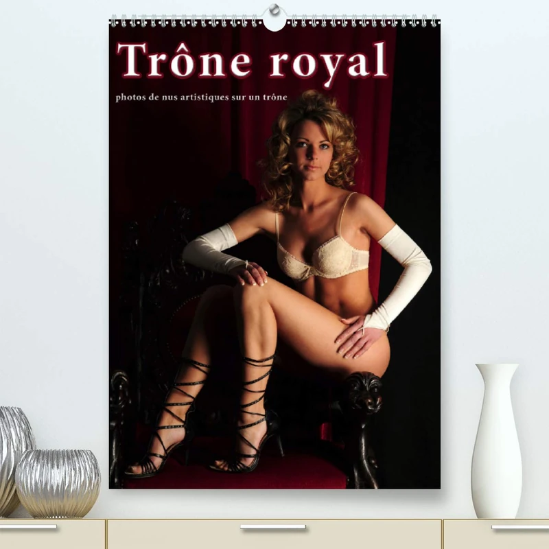 Trône royal - photos de nus artistiques sur un trône (Premium, hochwertiger DIN A2 Wandkalender 2021, Kunstdruck in Hochglanz): calendrier érotique de nus artistiques (Calendrier mensuel, 14 Pages ) - Image 1