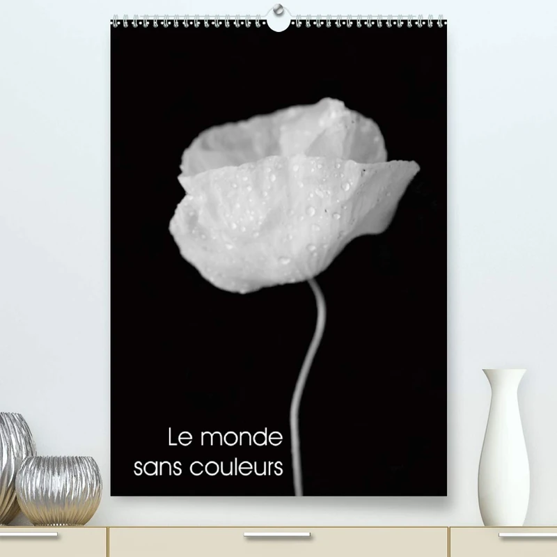 Le monde sans couleurs (Premium, hochwertiger DIN A2 Wandkalender 2021, Kunstdruck in Hochglanz): Une belle collection de photos monochromes de fleurs (Calendrier mensuel, 14 Pages )