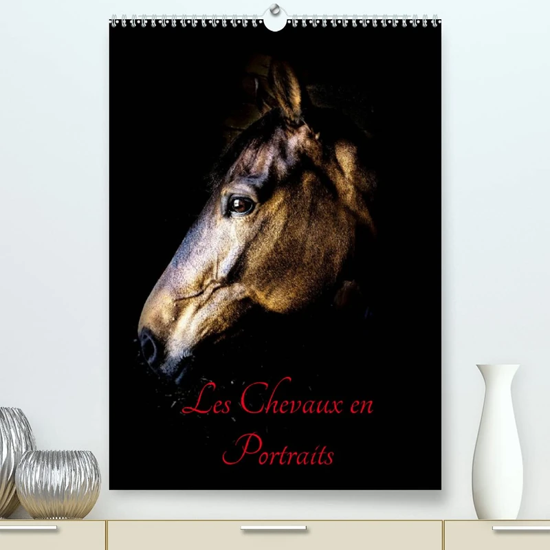 Chevaux en Portraits (Premium, hochwertiger DIN A2 Wandkalender 2022, Kunstdruck in Hochglanz): Portraits de chevaux en liberté et studio (Calendrier mensuel, 14 Pages )