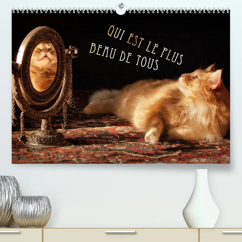 QUI EST LE PLUS BEAU DE TOUS (Premium, hochwertiger DIN A2 Wandkalender 2022, Kunstdruck in Hochglanz): Chats élevés dans l'examen. Beaux, séduisants et dangereux. (Calendrier mensuel, 14 Pages )