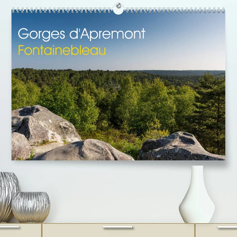 Gorges d'Apremont - Fontainebleau (Premium, hochwertiger DIN A2 Wandkalender 2022, Kunstdruck in Hochglanz): Sentier de l'érosion des gorges ... Fontainebleau (Calendrier mensuel, 14 Pages )