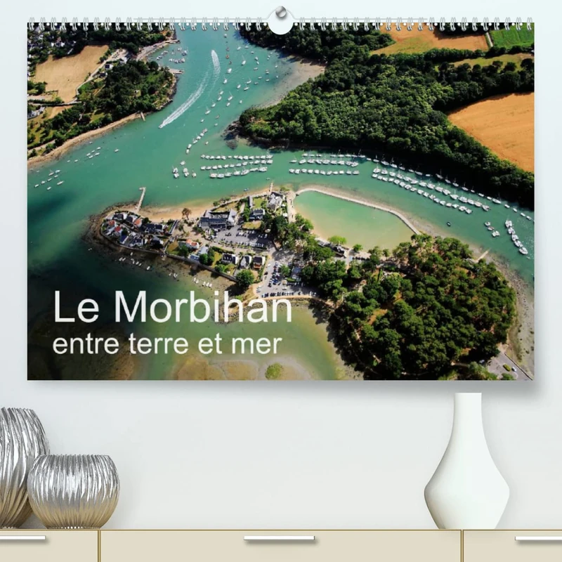 Le Morbihan entre terre et mer (Premium, hochwertiger DIN A2 Wandkalender 2023, Kunstdruck in Hochglanz): Vue aérienne du Morbihan (Calendrier mensuel, 14 Pages )