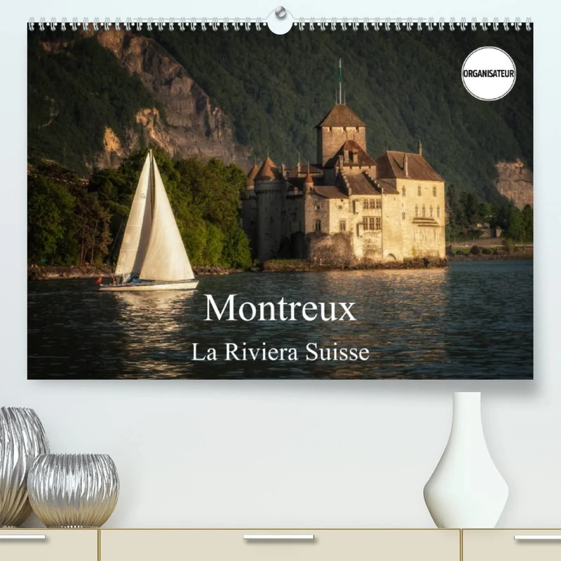 Montreux, la Riviera Suisse (Premium, hochwertiger DIN A2 Wandkalender 2023, Kunstdruck in Hochglanz): Une promenade le long du lac de Genève à Montreux (Calendrier anniversaire, 14 Pages )