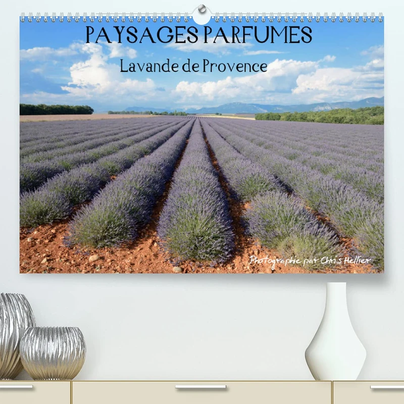 Paysages parfumés - Lavende de Provence (Premium, hochwertiger DIN A2 Wandkalender 2023, Kunstdruck in Hochglanz): Douze paysages fleuris par la ... de Provence. (Calendrier mensuel, 14 Pages )