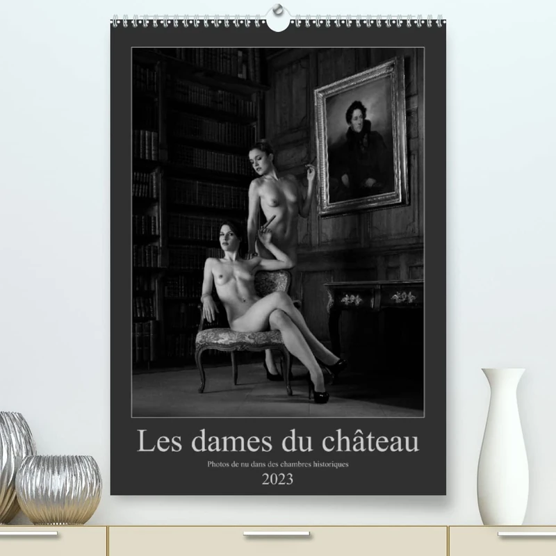 Les dames du château (Premium, hochwertiger DIN A2 Wandkalender 2023, Kunstdruck in Hochglanz): Photos érotiques dans des chambres historiques (Calendrier mensuel, 14 Pages )