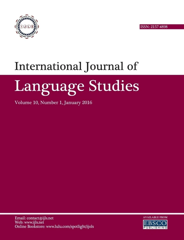 International Journal of Language Studies (IJLS) – volume 10(1)