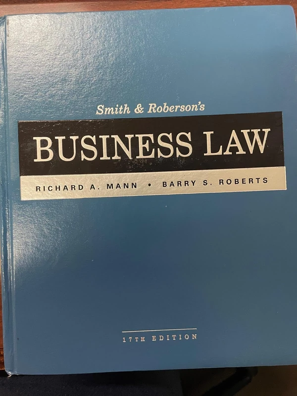 Smith and Robersonâ€™s Business Law