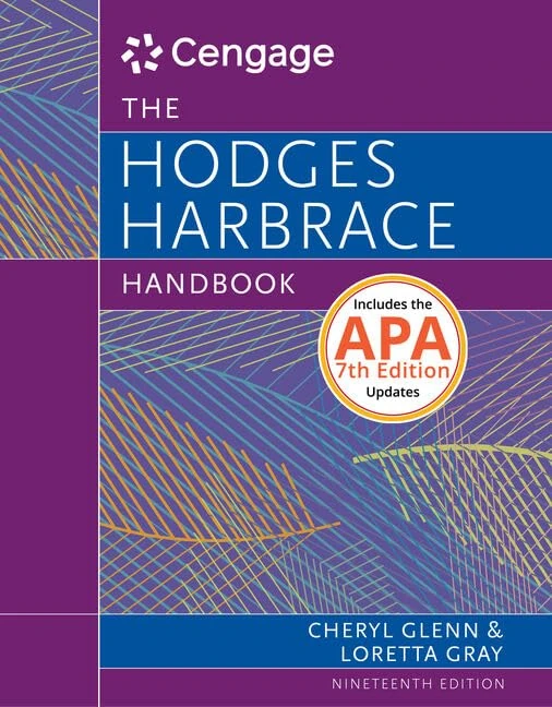 Hodges Harbrace Handbook, 2016 MLA Update