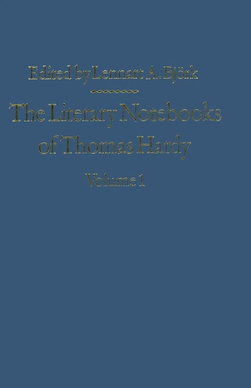 The Literary Notebooks of Thomas Hardy: Volume 1 - Image 1
