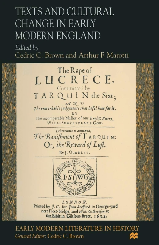 Texts and Cultural Change in Early Modern England (Early Modern Literature in History) - Image 1