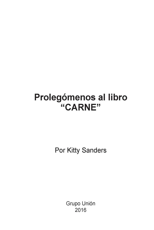 Prolegómenos al libro Carne - Image 1