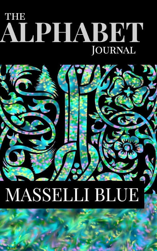 The Alphabet Journal - Masselli Blue: A garden delight of fine lined pages with space to write on the cover - Image 1