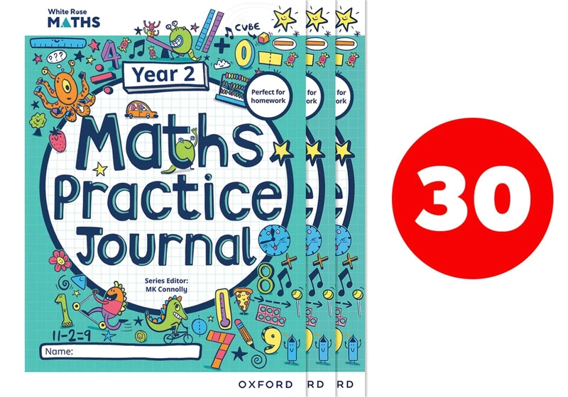Oxford University Press White Rose Maths Year 2 Workbooks - Pack of 30