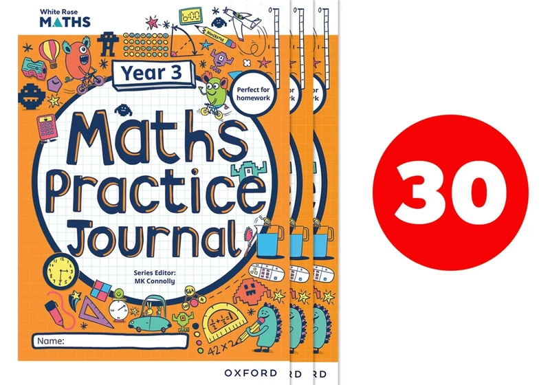 White Rose Maths Practice Journals Year 3 Workbooks: Pack of 30
