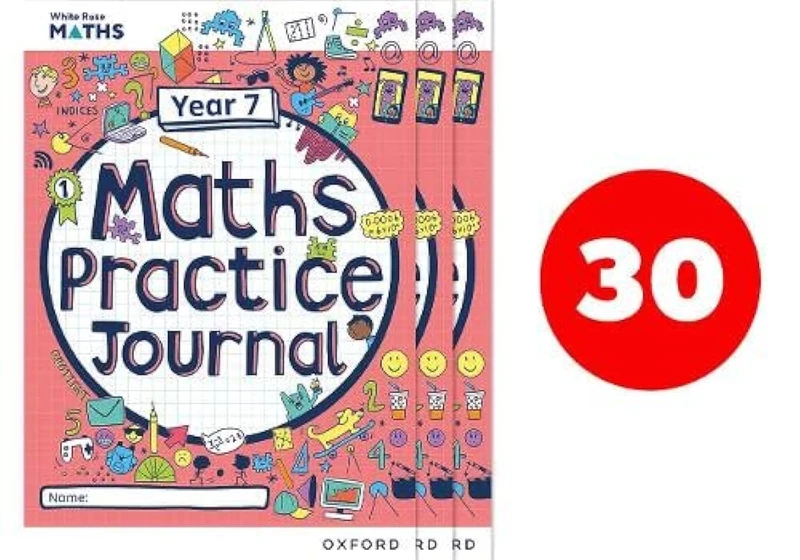 Oxford University Press White Rose Maths Year 7 Journals - 30 Pack