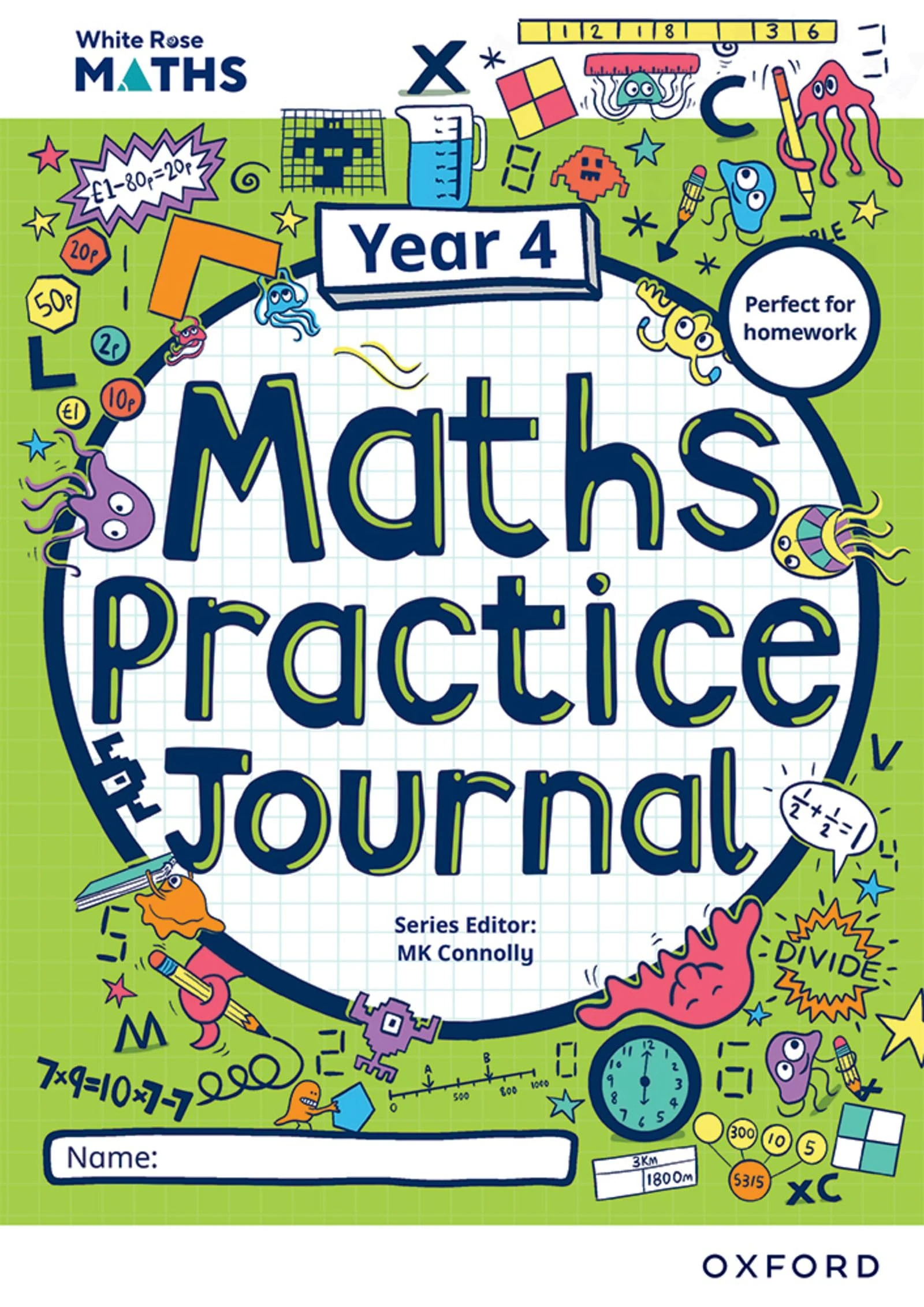 White Rose Maths Practice Journals Year 4 Workbook: Single Copy