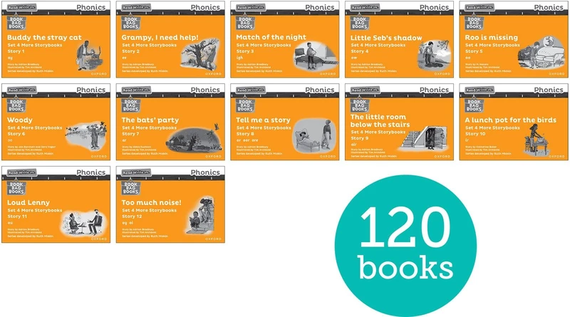 Orange Set 4 More Black & White Storybooks (Pack of 120) (Read Write Inc. Phonics More Storybooks)