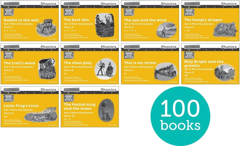 Yellow Set 5 More Black & White Storybooks (Pack of 100) (Read Write Inc. Phonics More Storybooks)