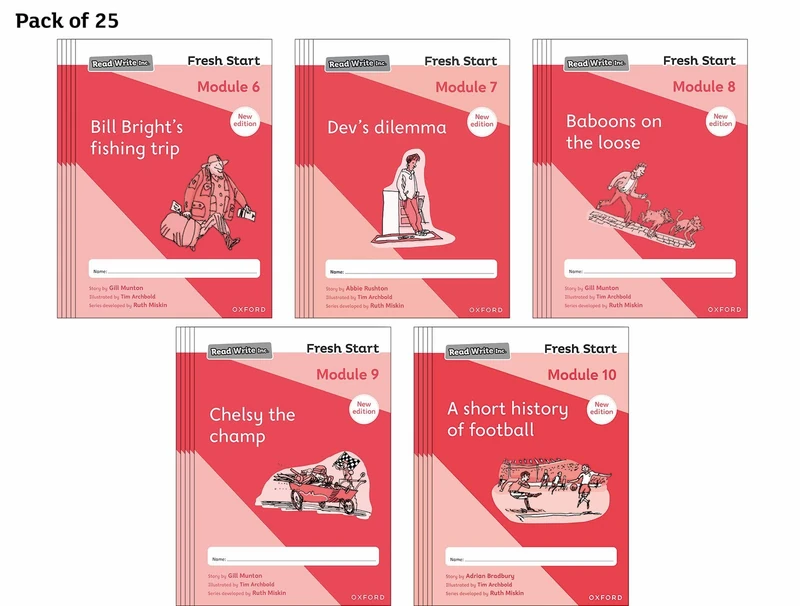 2024 Modules 6-10 - Pack of 25 (Read Write Inc. Fresh Start: 2024 Edition) - Image 1