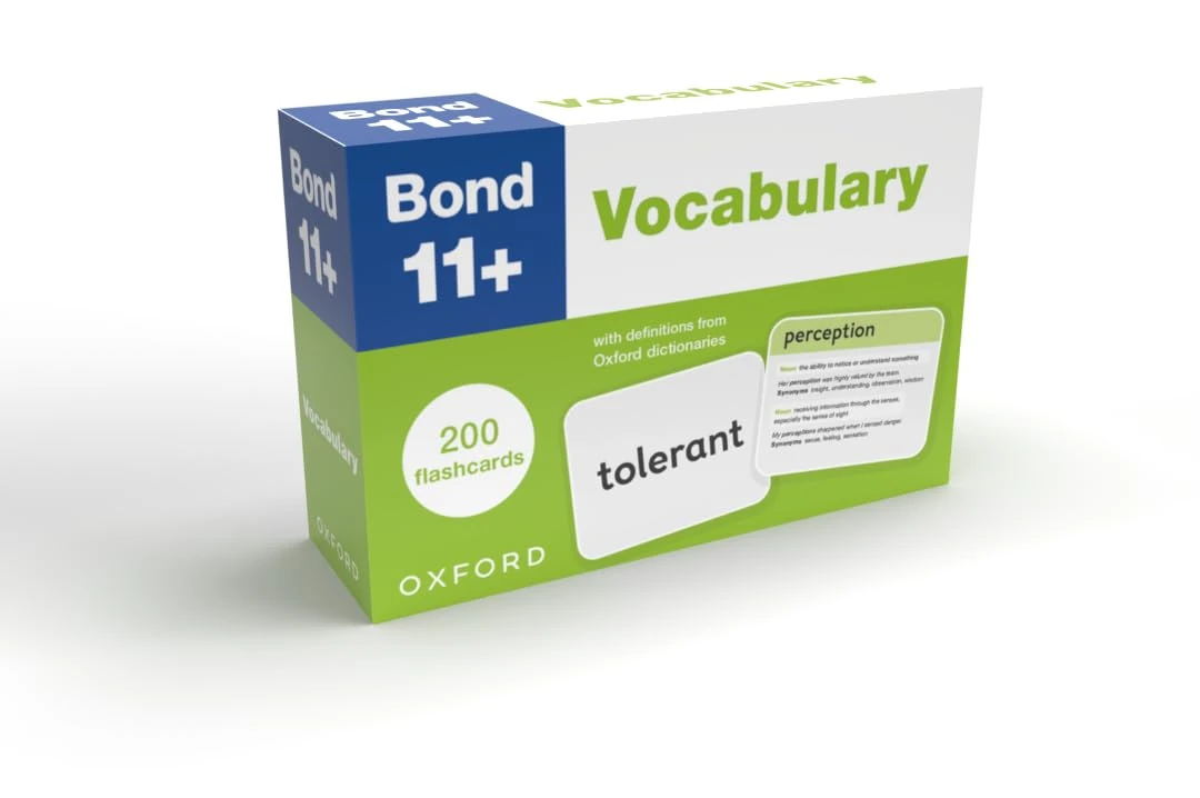 Bond 11+ Vocabulary Flashcards: 200 flashcards ready for the 2025 exams (for GL Assessment & other 11 plus exams)