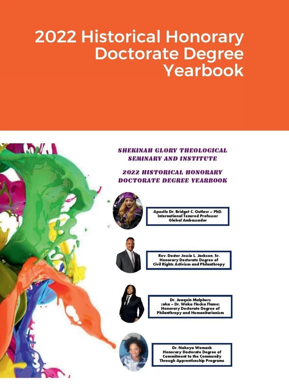 2022 Historical Honorary Doctorate Degree Yearbook #2
