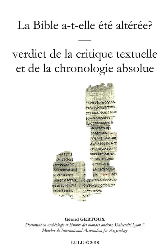 La Bible a-t-elle ZtZ altZrZe? Verdict de la chronologie - Image 1