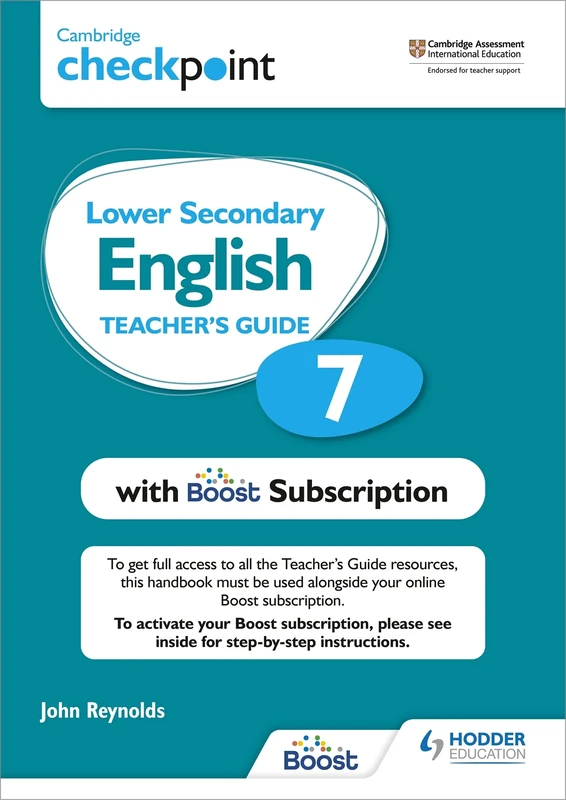 Cambridge Checkpoint Lower Secondary English Teacher's Guide 7 with Boost Subscription Booklet: Third Edition