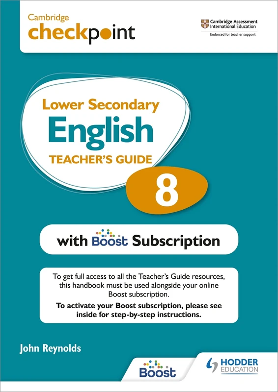 Cambridge Checkpoint Lower Secondary English Teacher's Guide 8 with Boost Subscription Booklet: Third Edition