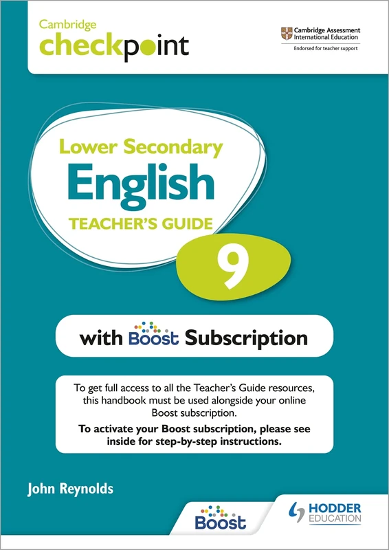 Cambridge Checkpoint Lower Secondary English Teacher's Guide 9 with Boost Subscription Booklet: Third Edition