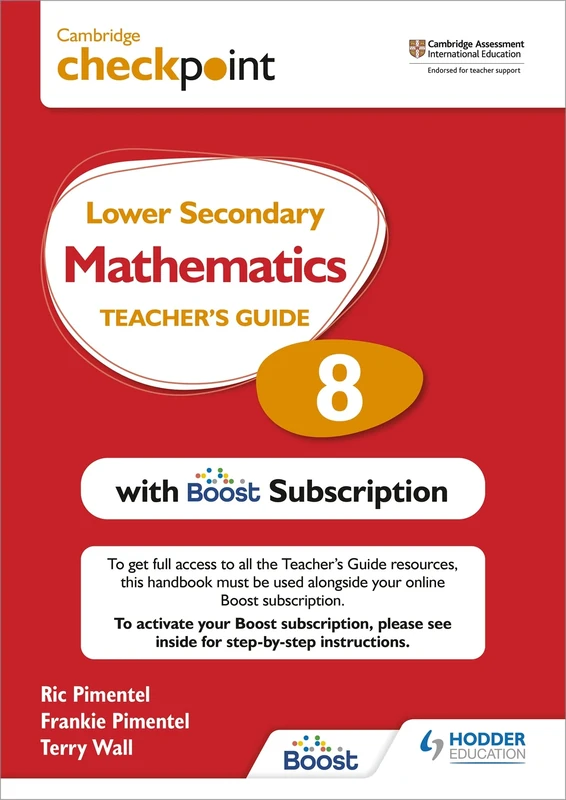 Cambridge Checkpoint Lower Secondary Mathematics Teacher's Guide 8 with Boost Subscription Booklet: Third Edition