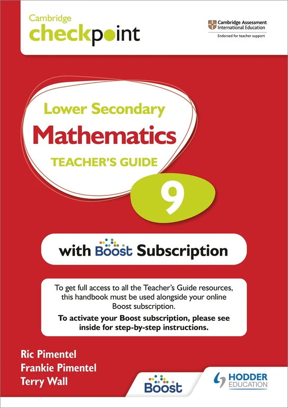 Cambridge Checkpoint Lower Secondary Mathematics Teacher's Guide 9 with Boost Subscription Booklet: Third Edition