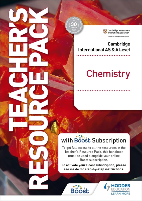 Cambridge International AS & A Level Chemistry Teacher's Resource Pack: With Boost Subscription