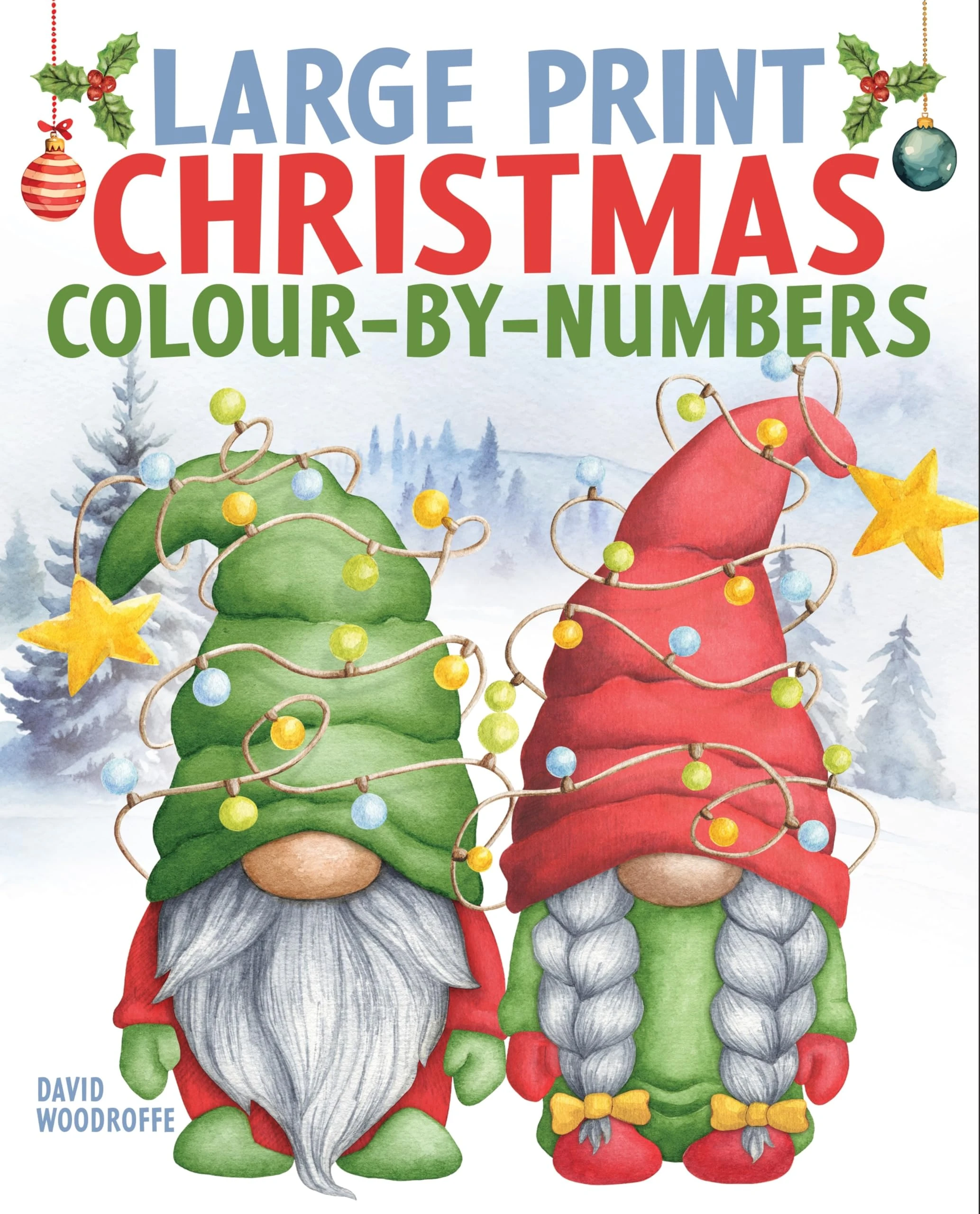 Large Print Christmas Colour-by-Numbers (Arcturus Large Print Colour by Numbers Collection)