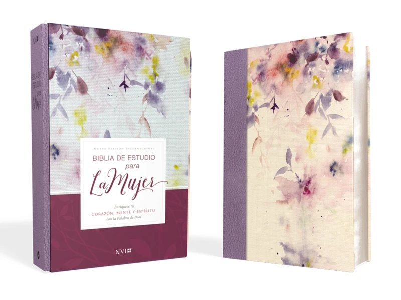 Biblia de Estudio Para La Mujer Nvi, Leathersoft/Tela Lila: Nueva version internacional, tela lila Leathersoft: Enriquece tu Corazon, mente y espiritu con la palabra de Dios