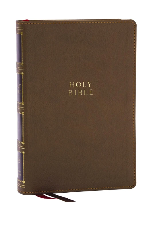 KJV Holy Bible: Compact Bible with 43,000 Center-Column Cross References, Brown Leathersoft, Red Letter, Comfort Print (Thumb Indexing): King James ... Red Letter, Thumb Indexed, Comfort Print