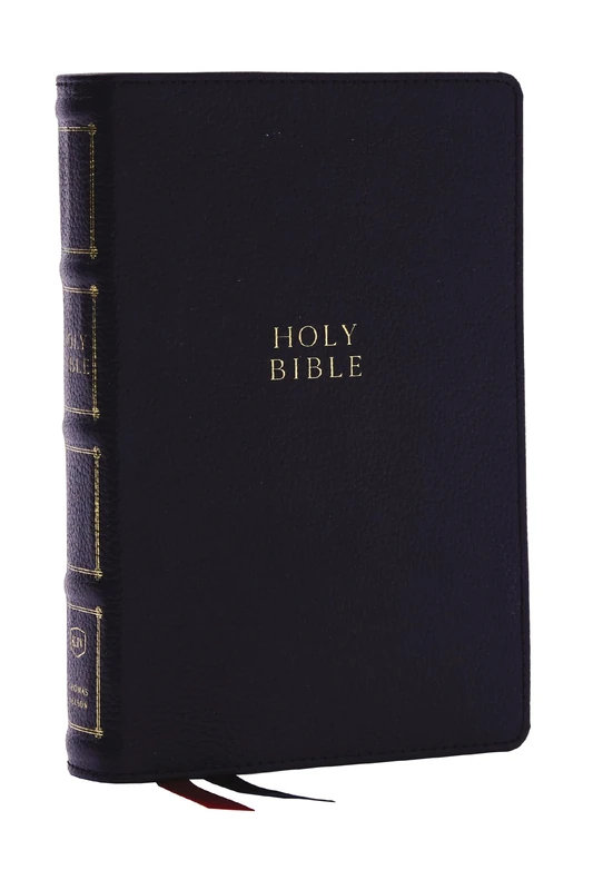 KJV Holy Bible: Compact Bible with 43,000 Center-Column Cross References, Black Genuine Leather, Red Letter, Comfort Print: King James Version: KJV, ... Leather, Black, Red Letter, Comfort Print