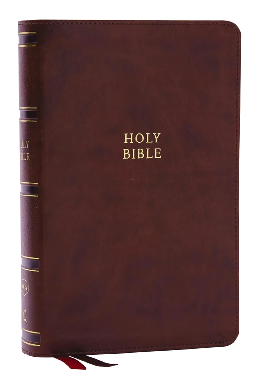 NKJV, Single-Column Reference Bible, Verse-by-verse, Brown Leathersoft, Red Letter, Comfort Print: New King James Version, Brown, Leathesoft, ... Verse-By-Verse, Red Letter, Comfort Print