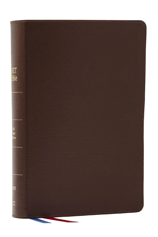 NET Bible, Full Notes Edition (NET, Brown Genuine Leather, Comfort Print, Thumb Indexed): Holy Bible - Image 1