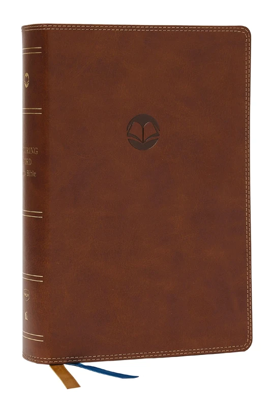 Enduring Word Study Bible: Pastoral Commentary from Every Chapter of the Bible (NKJV, Brown Leathersoft, Red Letter, Comfort Print)