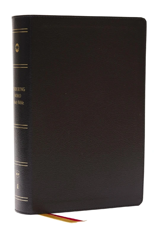 Enduring Word Study Bible: Pastoral Commentary from Every Chapter of the Bible (NKJV, Black Bonded Leather, Red Letter, Comfort Print)
