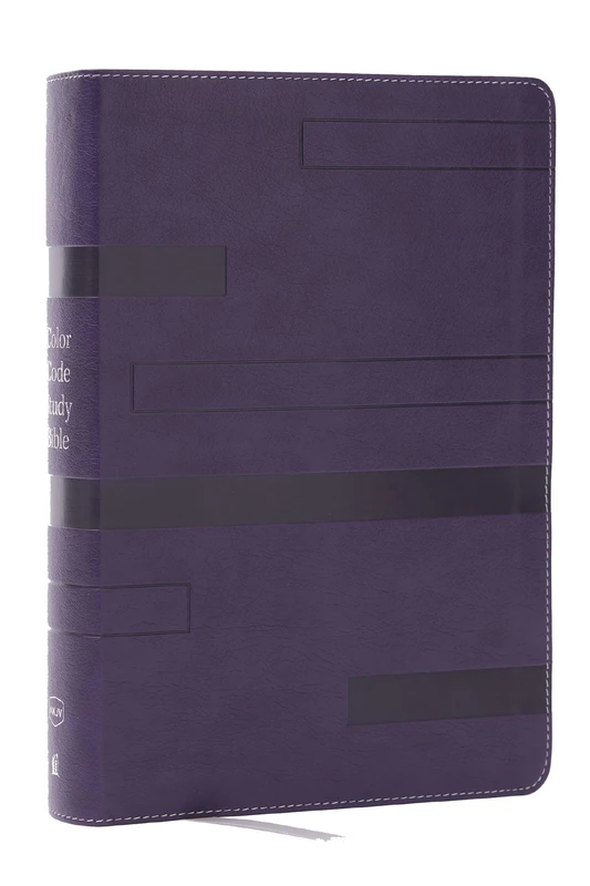Color Code Study Bible, Revealing God's Truth Color by Color (NKJV, Purple Leathersoft, Red Letter, Thumb Indexed)