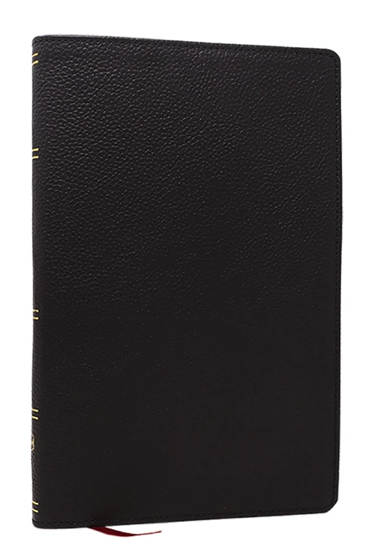 NKJV, Personal Size New Testament, Black Genuine Leather, Red Letter, Comfort Print