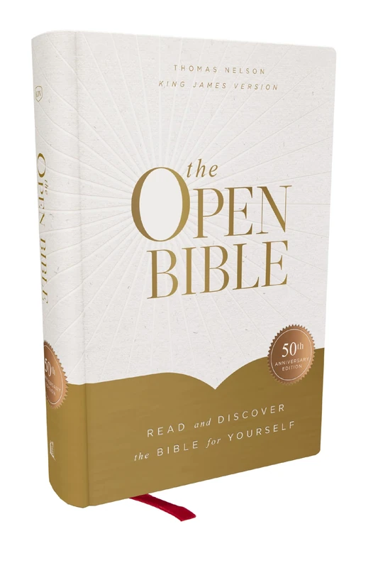 The Open Bible: Read and Discover the Bible for Yourself (KJV, Hardcover, Red Letter, Comfort Print)