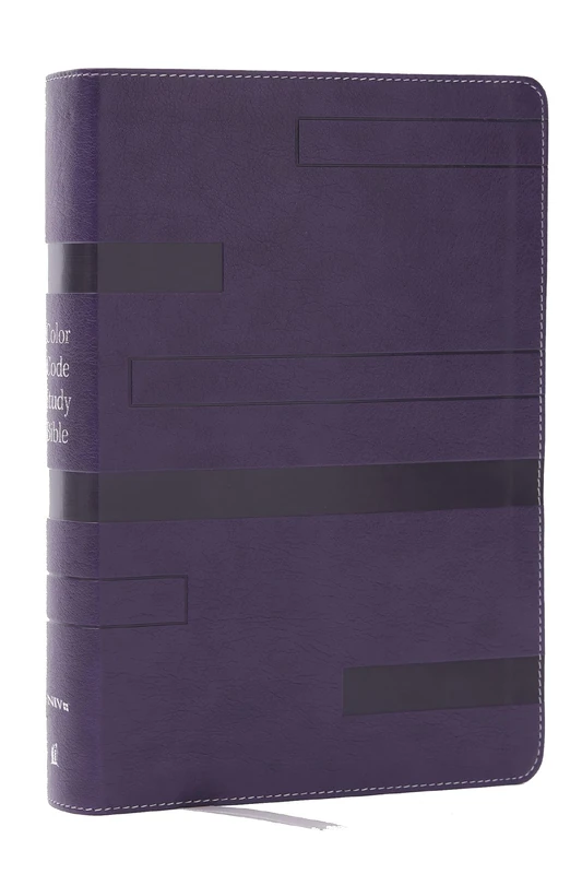 Color Code Study Bible, Revealing God's Truth Color by Color Niv, Purple Leathersoft, Red Letter, Comfort Print